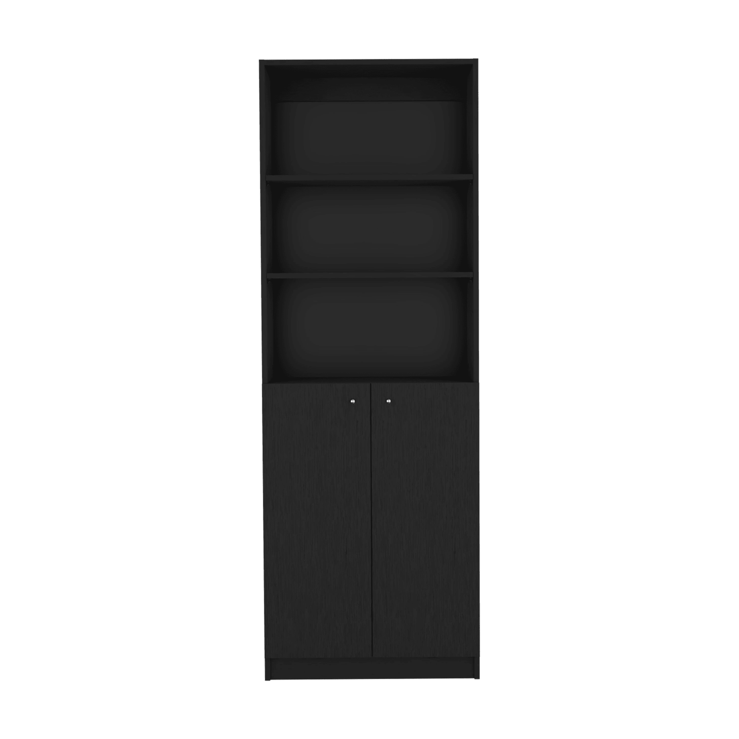 FyxenDesigns™ Home 2-Door Bookcase With Open Shelves