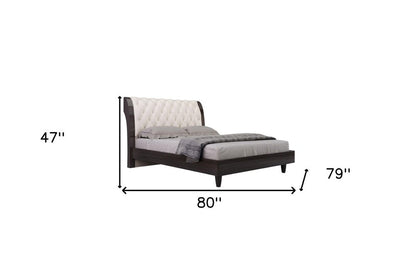 FyxenDesigns™  Four Piece Beige Solid Wood Bedroom Set With Mirror