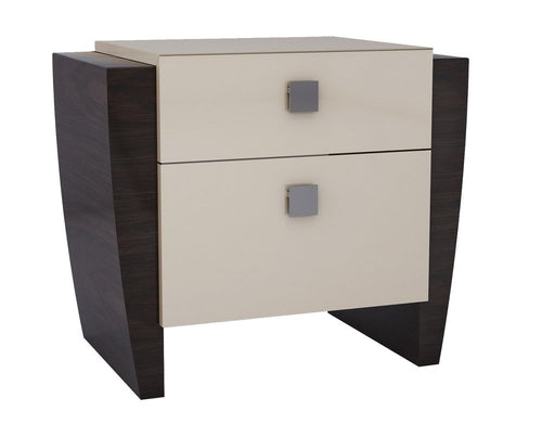FyxenDesigns™  Four Piece Beige Solid Wood Bedroom Set With Mirror