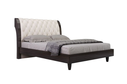 FyxenDesigns™  Four Piece Beige Solid Wood Bedroom Set With Mirror